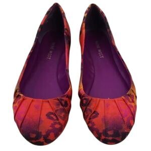Nine West Colorful Flirty Summer Business "Blustery" Womens flats 6.5